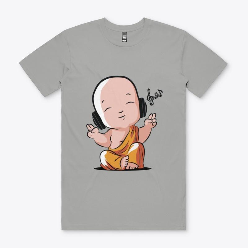 Cute little buddha Round Neck T-Shirt