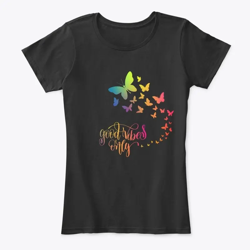 Butterfly T Shirt |  Good Vibes